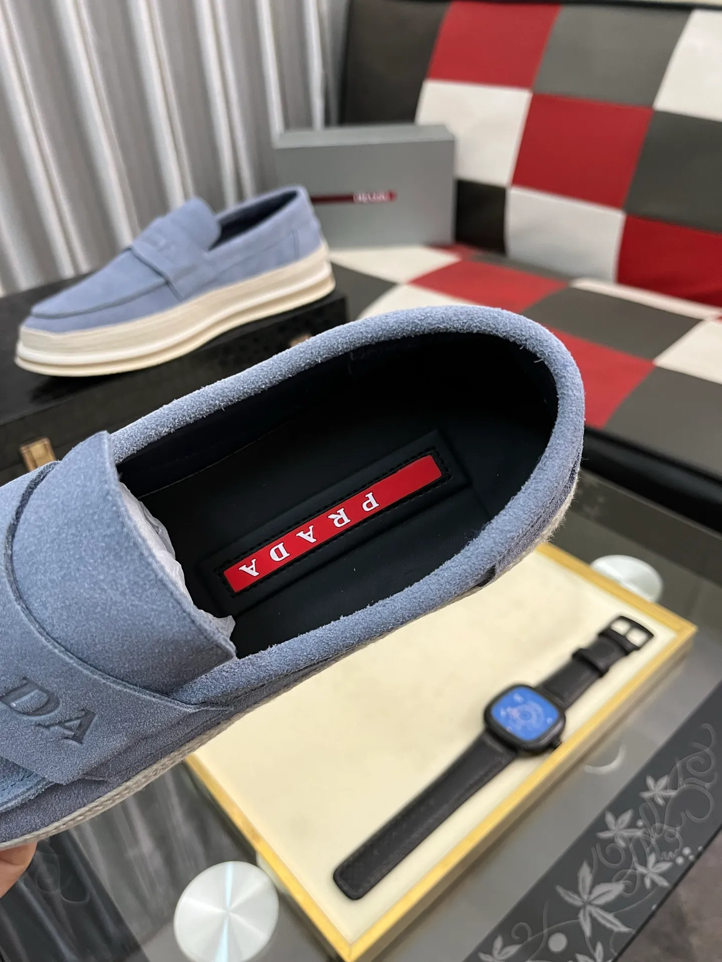 Men's men's shoes 💰458⌚️⌚️prada: new spring and summer casual shoes, sports sneakers, fabric: imported cowhide, lining: original lining, sole: original sole, size: 38-445️⃣color optional